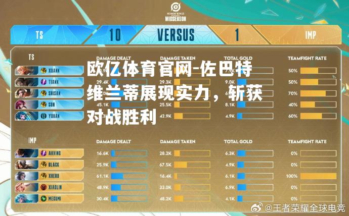 佐巴特维兰蒂展现实力，斩获对战胜利