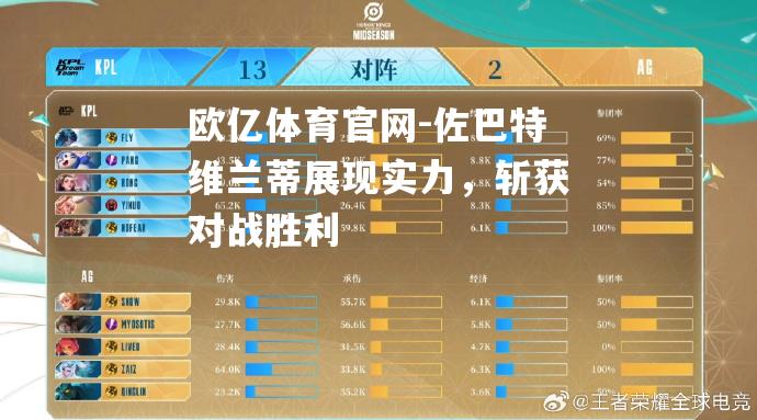 佐巴特维兰蒂展现实力，斩获对战胜利