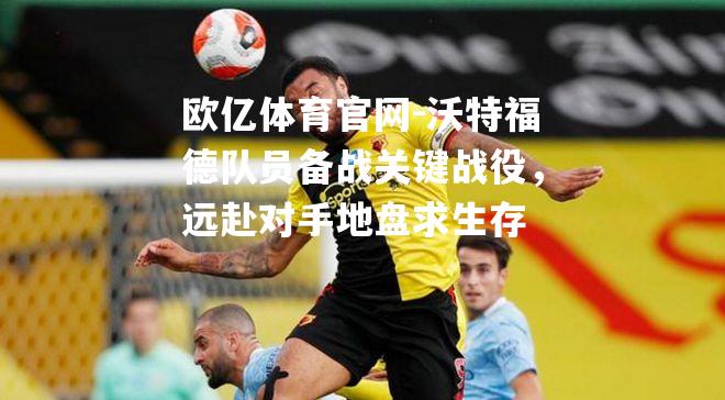 沃特福德队员备战关键战役，远赴对手地盘求生存