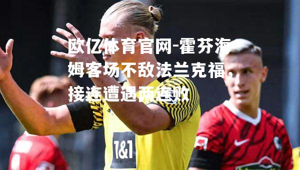 霍芬海姆客场不敌法兰克福，接连遭遇两连败
