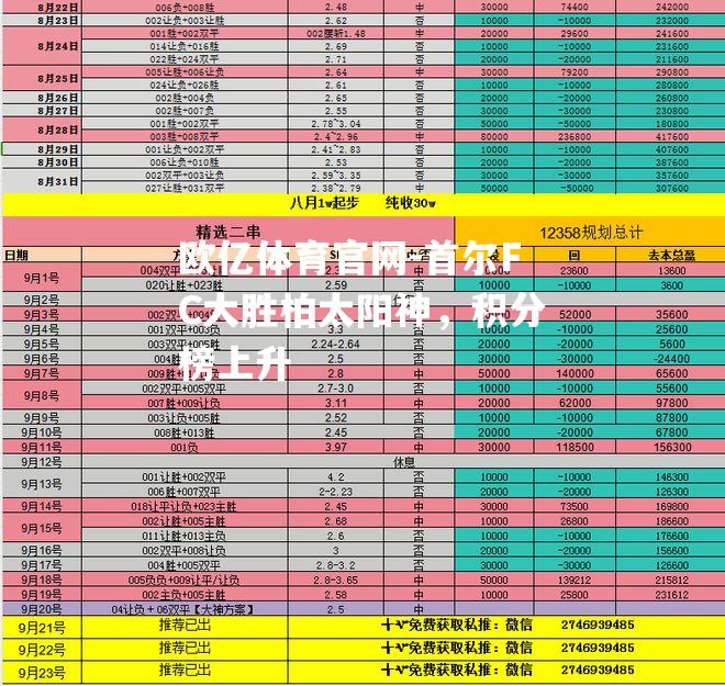 首尔FC大胜柏太阳神，积分榜上升
